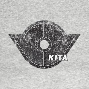 Kita Ward of Tokyo Japanese Symbol Distressed T-Shirt